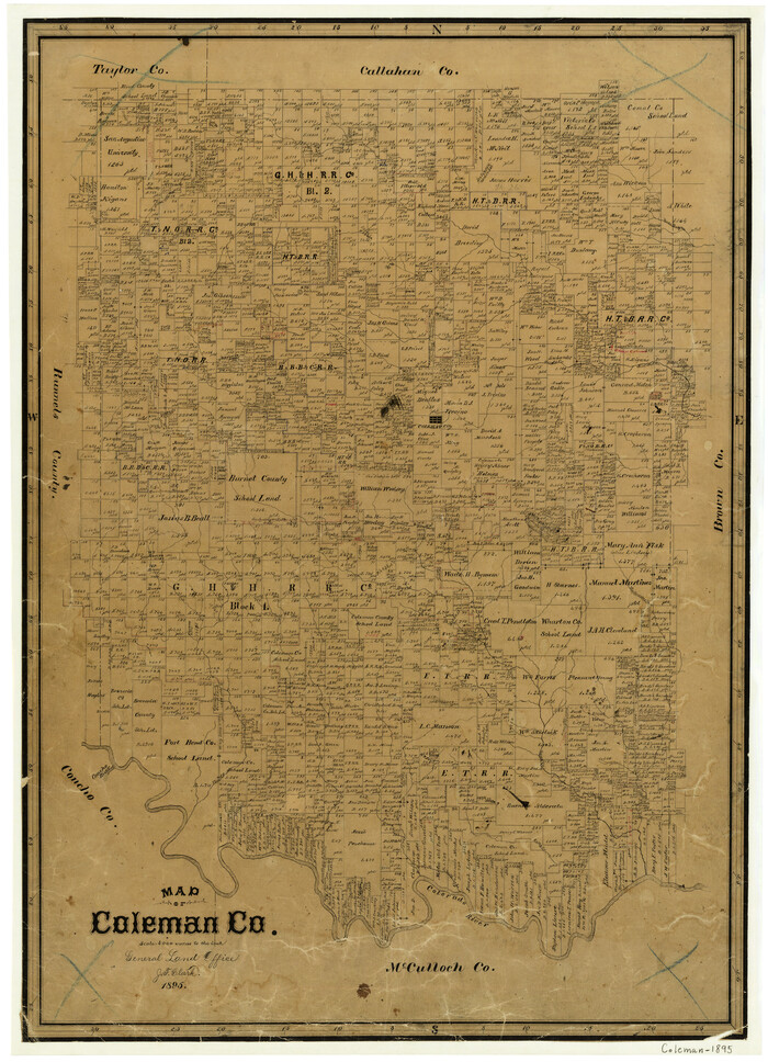 3415, Map of Coleman County, General Map Collection