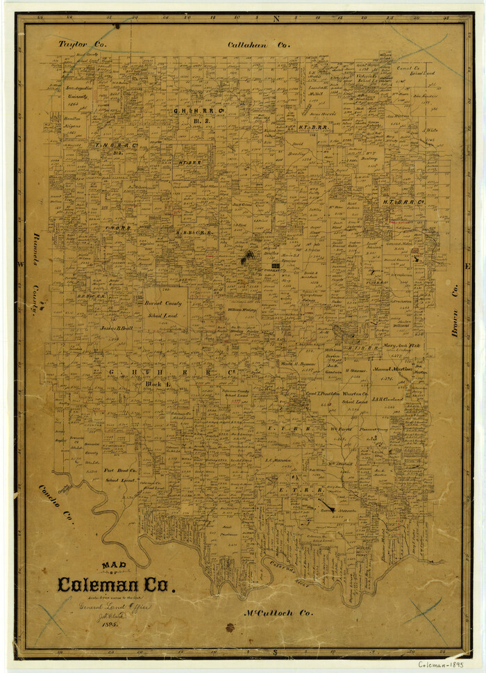 3415, Map of Coleman County, General Map Collection