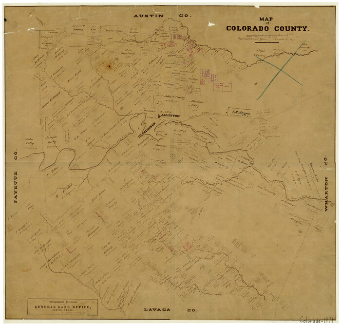 3425, Map of Colorado County, General Map Collection