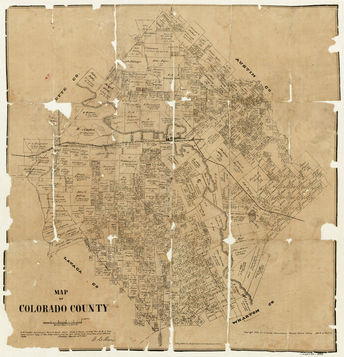 3426, Map of Colorado County, General Map Collection