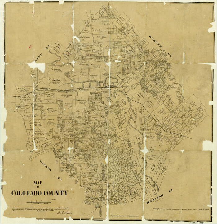 3426, Map of Colorado County, General Map Collection