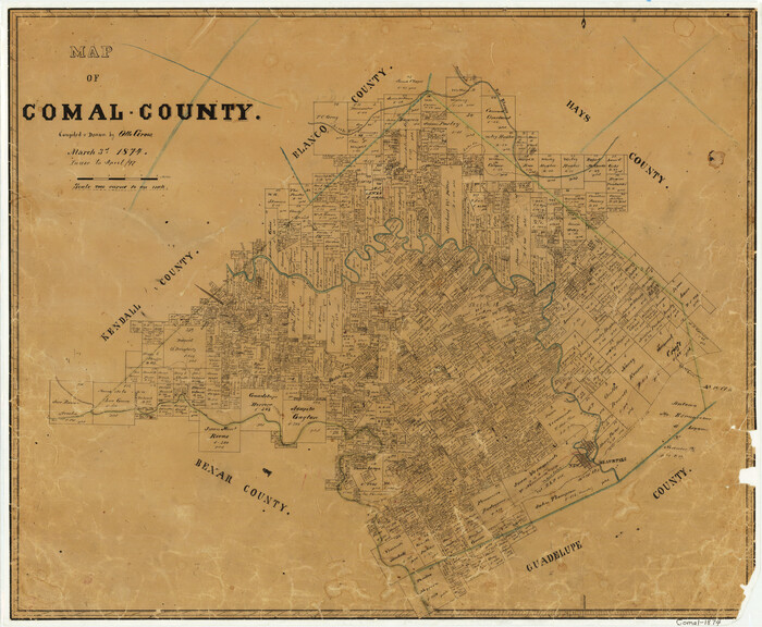 3428, Map of Comal County, General Map Collection