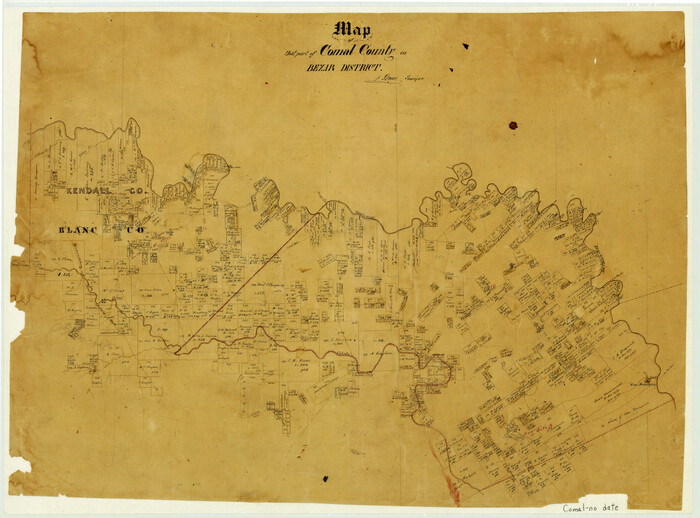 3431, Map of that part of Comal County in Bexar District, General Map Collection