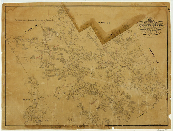 3432, Map of Comanche County, General Map Collection