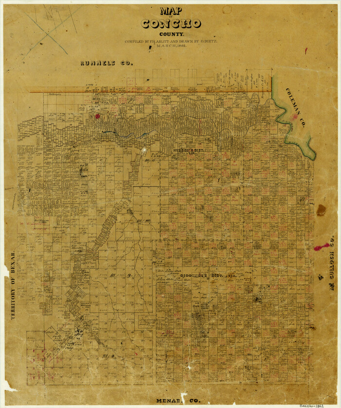 3435, Map of Concho County, General Map Collection