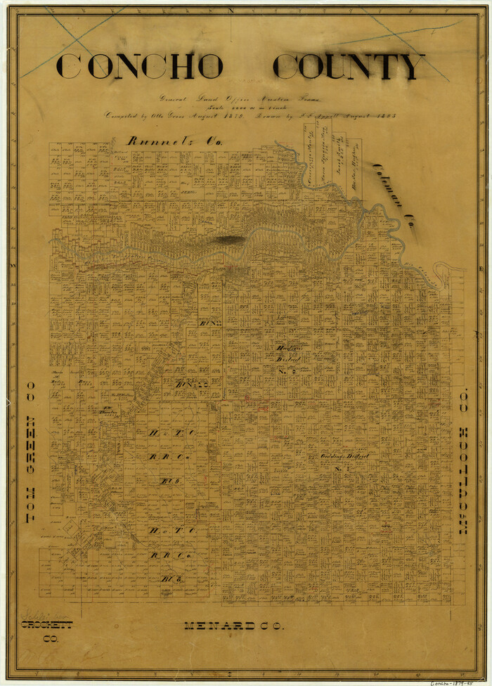 3437, Concho County, General Map Collection