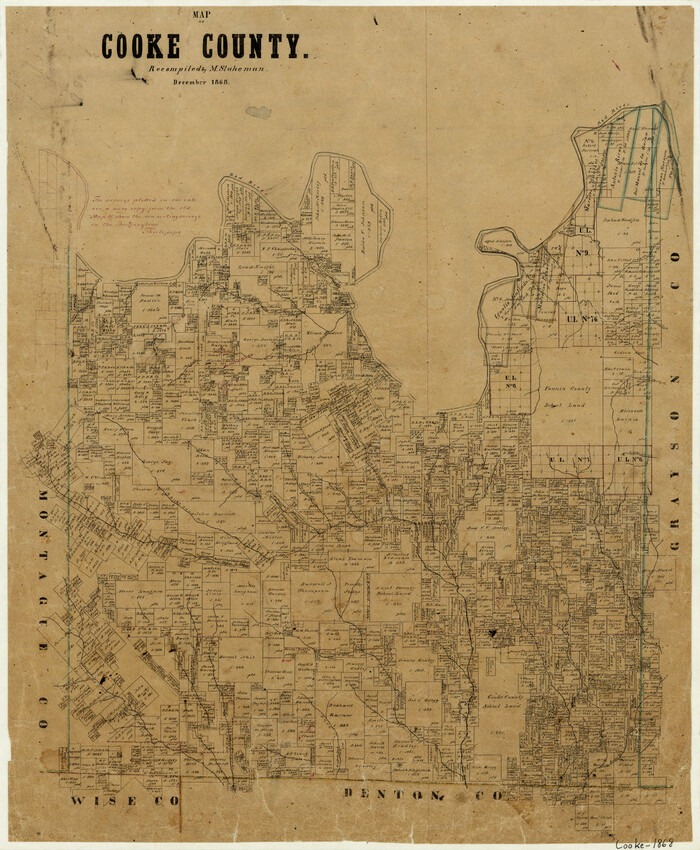 3439, Map of Cooke County, General Map Collection