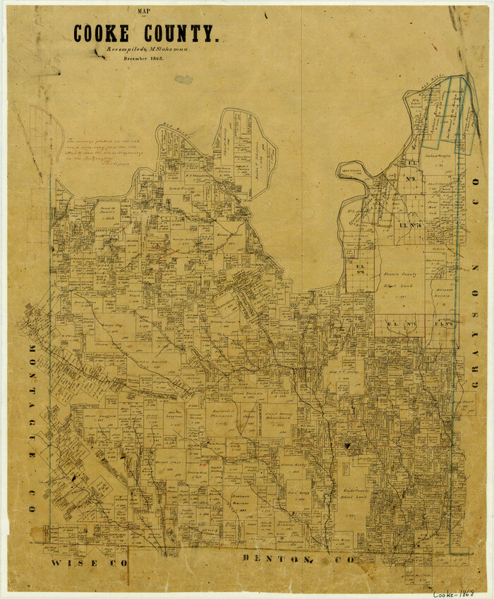 3439, Map of Cooke County, General Map Collection