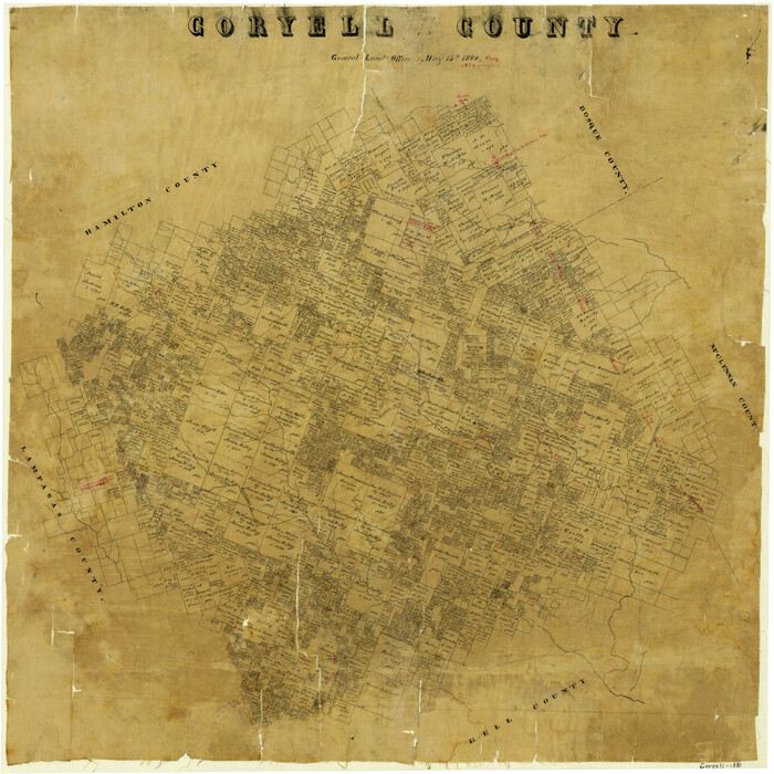 3444, Coryell County, General Map Collection