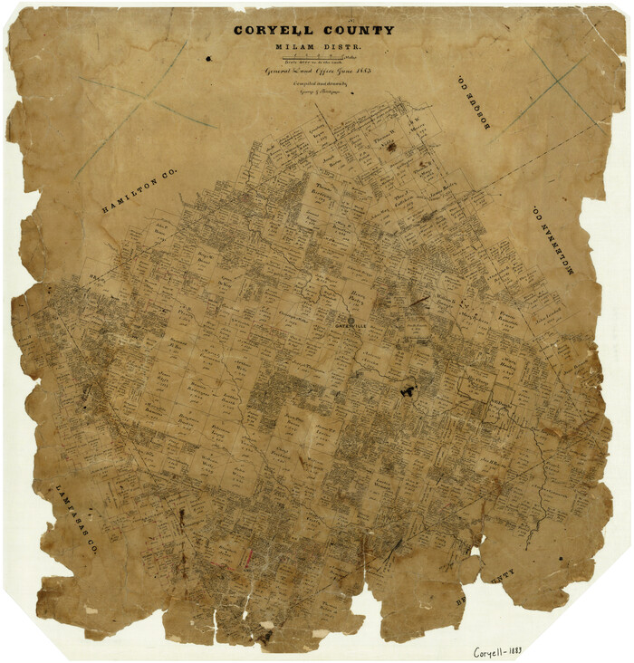 3446, Coryell County Milam District, General Map Collection