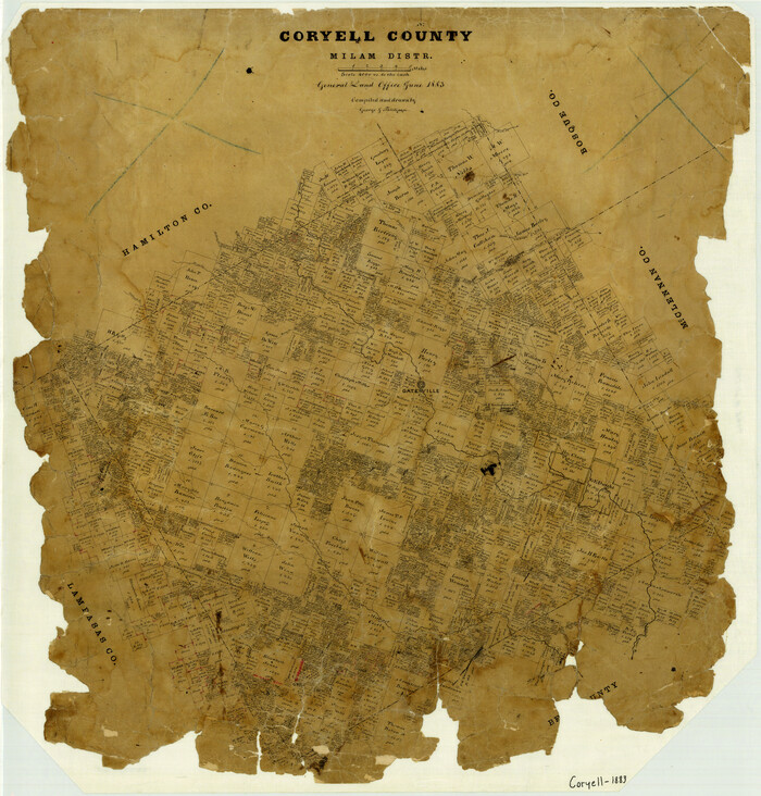 3446, Coryell County Milam District, General Map Collection