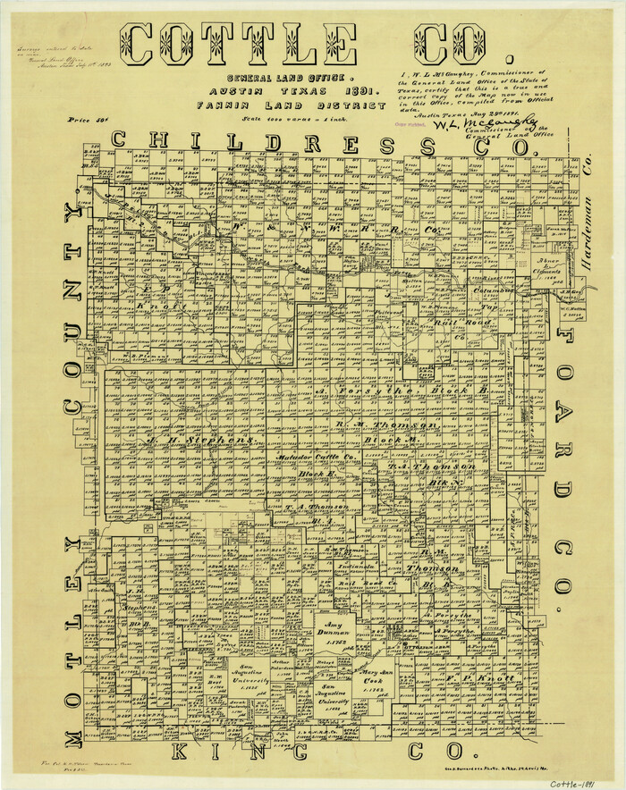 3450, Cottle County, General Map Collection