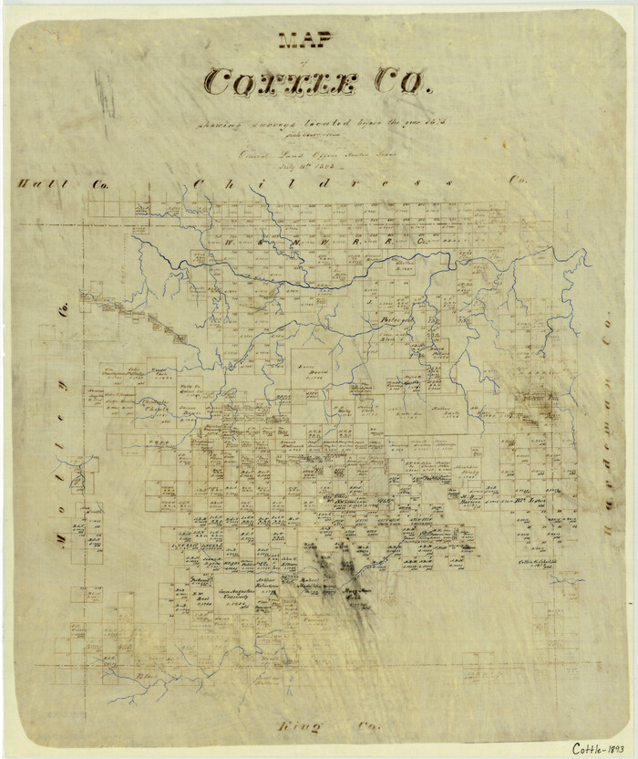3451, Map of Cottle County, General Map Collection