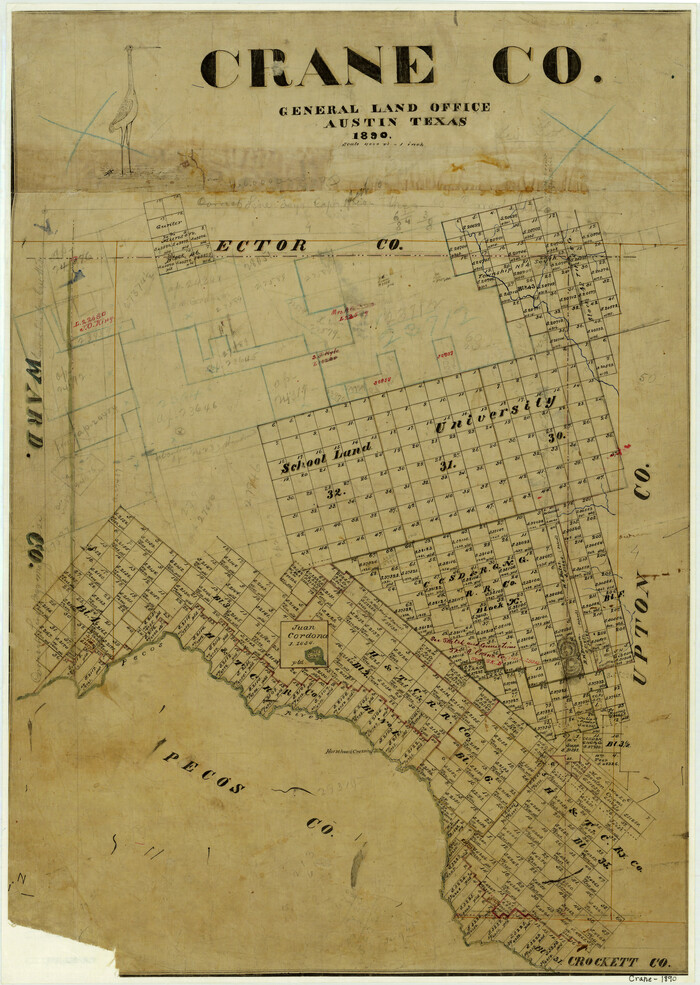3455, Crane County, General Map Collection