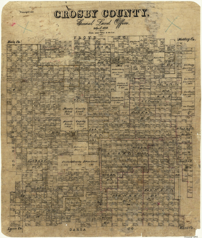 3459, Crosby County, General Map Collection