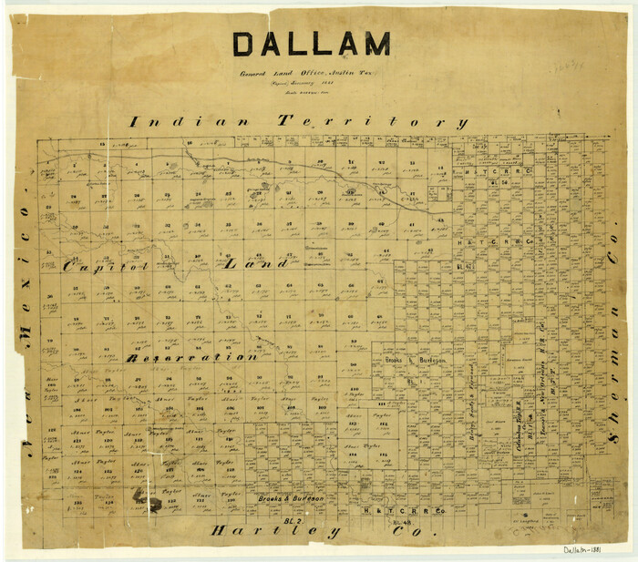 3461, Dallam, General Map Collection