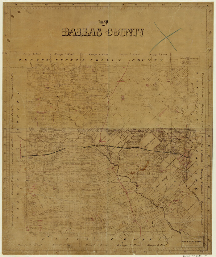 3463, Map of Dallas County, General Map Collection