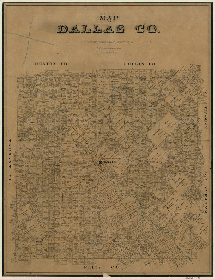 3466, Map of Dallas County, General Map Collection