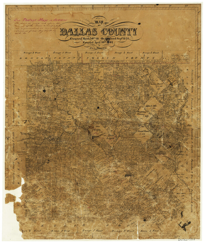 3467, Map of Dallas County, General Map Collection