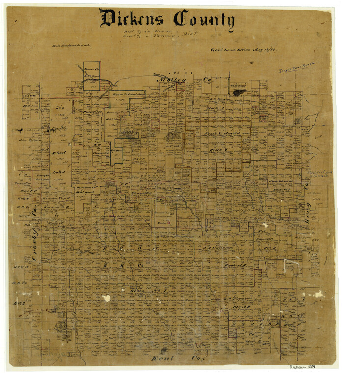 3487, Dickens County, General Map Collection