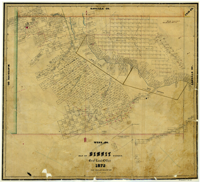 3489, Map of Dimmit County, General Map Collection