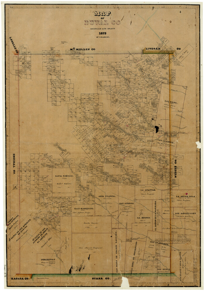 3496, Map of Duval County, General Map Collection