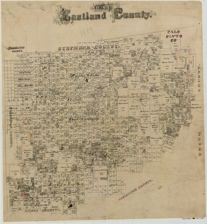 3502, Map of Eastland County, General Map Collection