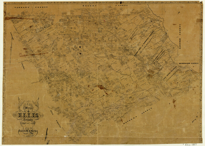 3510, Map of Ellis County, General Map Collection