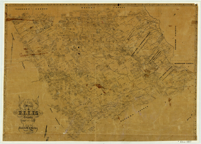 3510, Map of Ellis County, General Map Collection