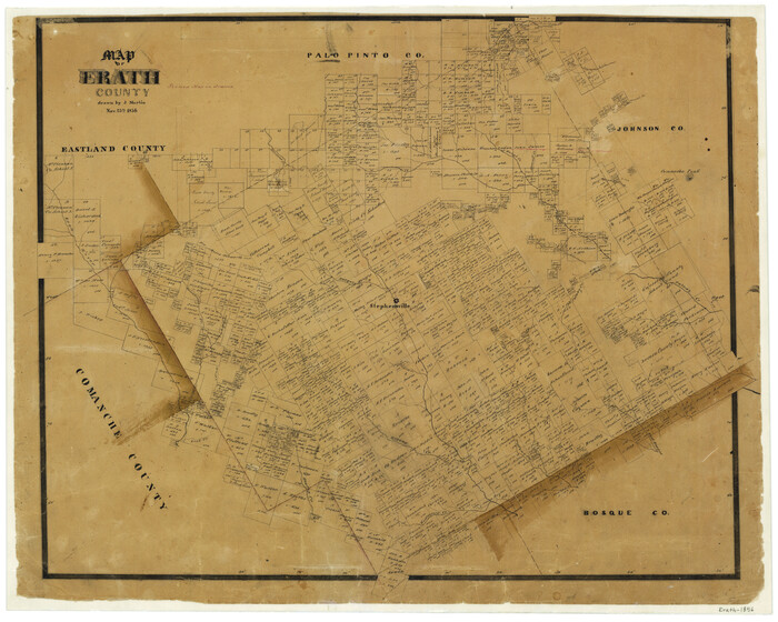 3519, Map of Erath County, General Map Collection