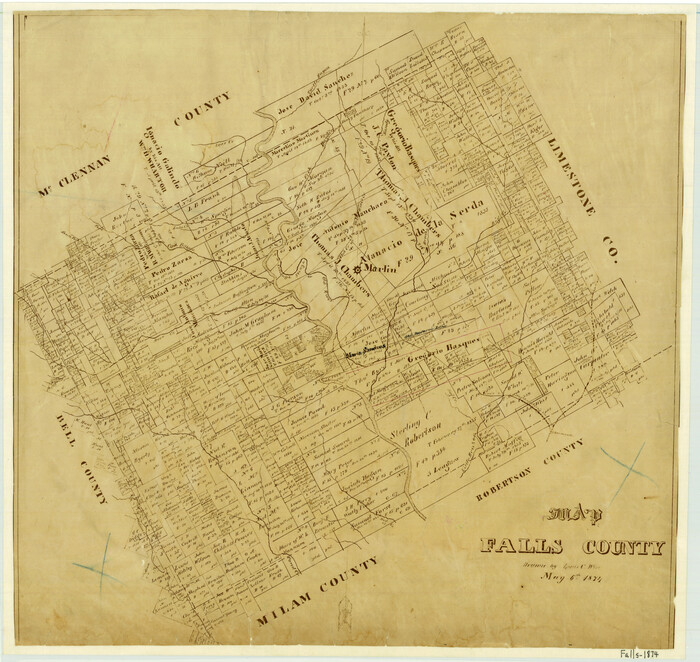 3528, Map of Falls County, General Map Collection