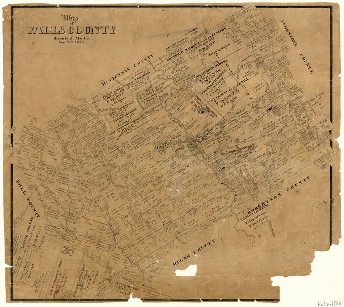 3532, Map of Falls County, General Map Collection