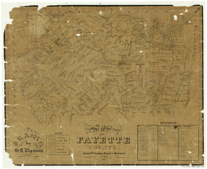 3537, Map of Fayette County, General Map Collection