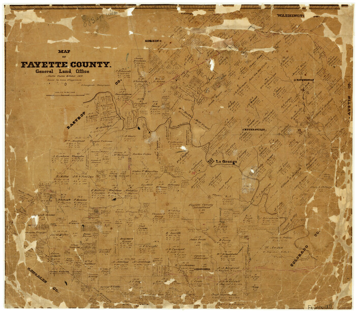3538, Map of Fayette County, General Map Collection