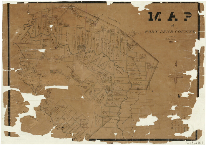 3549, Map of Fort Bend County, General Map Collection