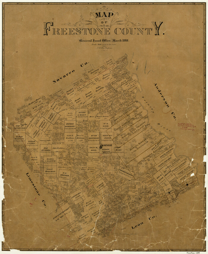 3561, Map of Freestone County, General Map Collection