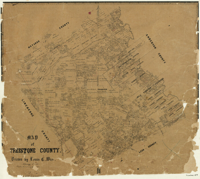 3563, Map of Freestone County, General Map Collection