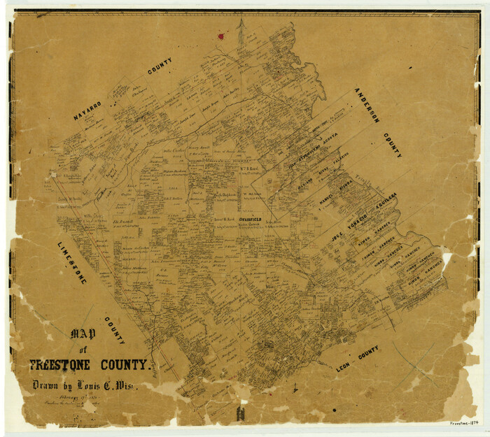 3563, Map of Freestone County, General Map Collection