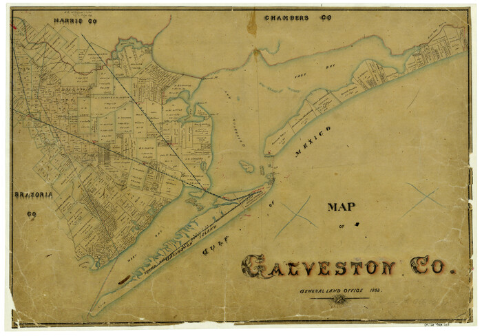 3573, Map of Galveston County, General Map Collection