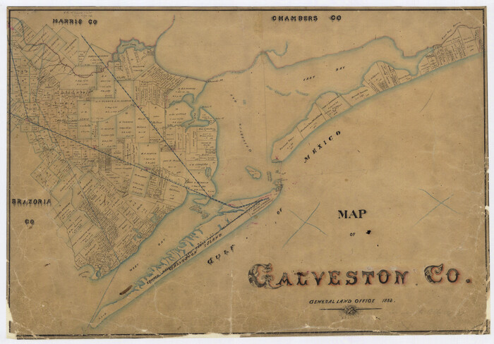 3573, Map of Galveston County, General Map Collection