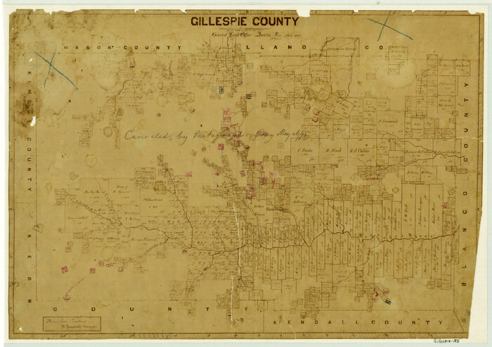 3581, Gillespie County, General Map Collection