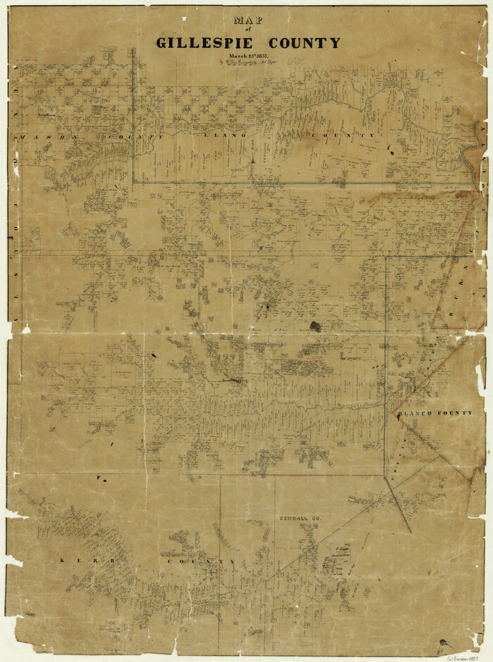 3582, Map of Gillespie County, General Map Collection