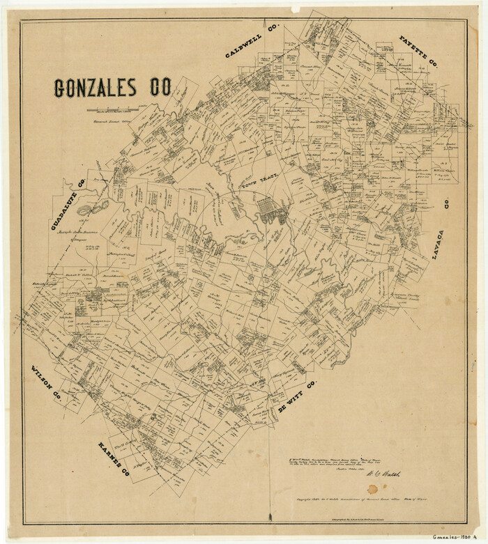 3594, Gonzales County, General Map Collection
