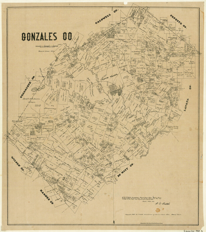 3594, Gonzales County, General Map Collection