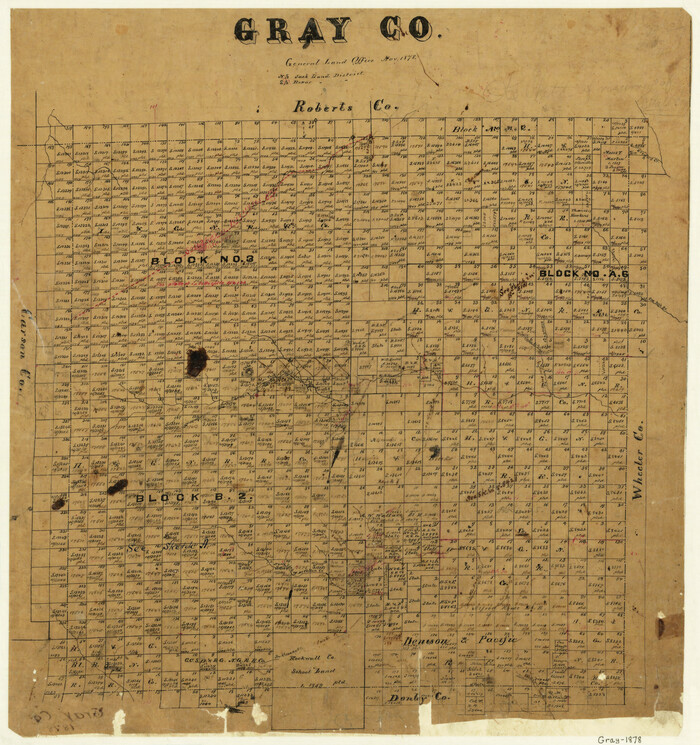 3596, Gray County, General Map Collection