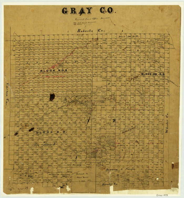 3596, Gray County, General Map Collection