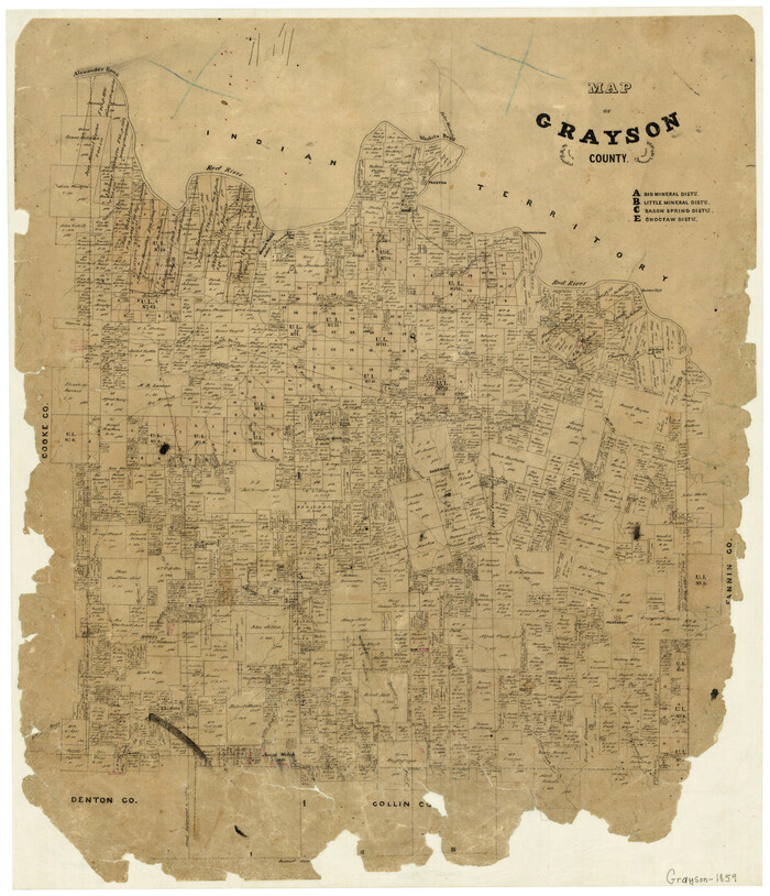 3600, Map of Grayson County