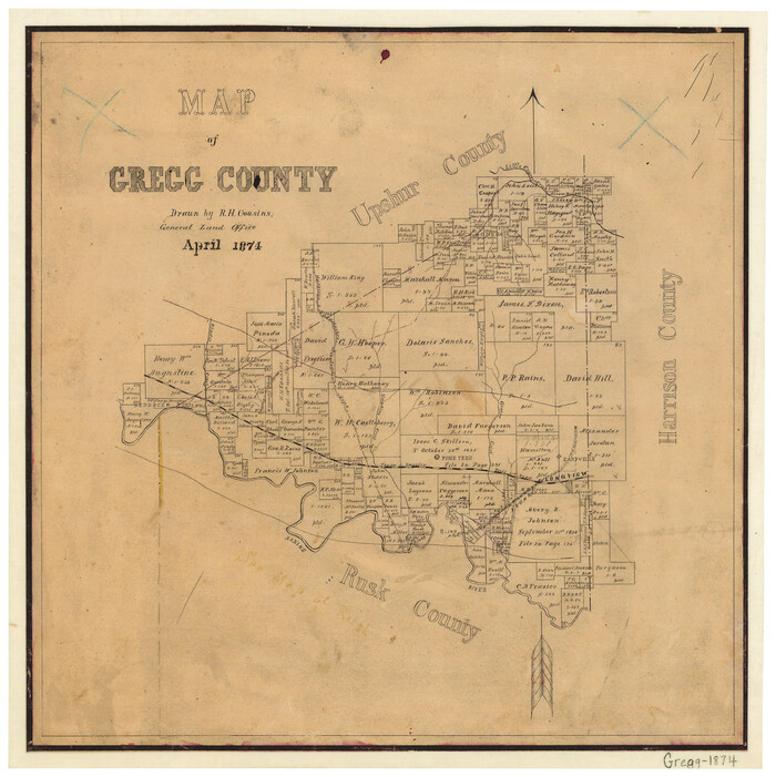 3604, Map of Gregg County, General Map Collection