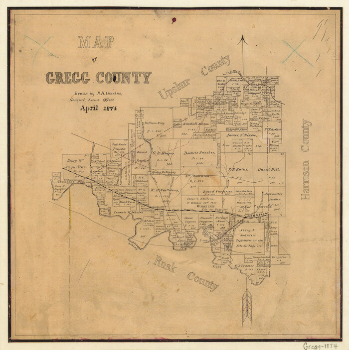 3604, Map of Gregg County, General Map Collection