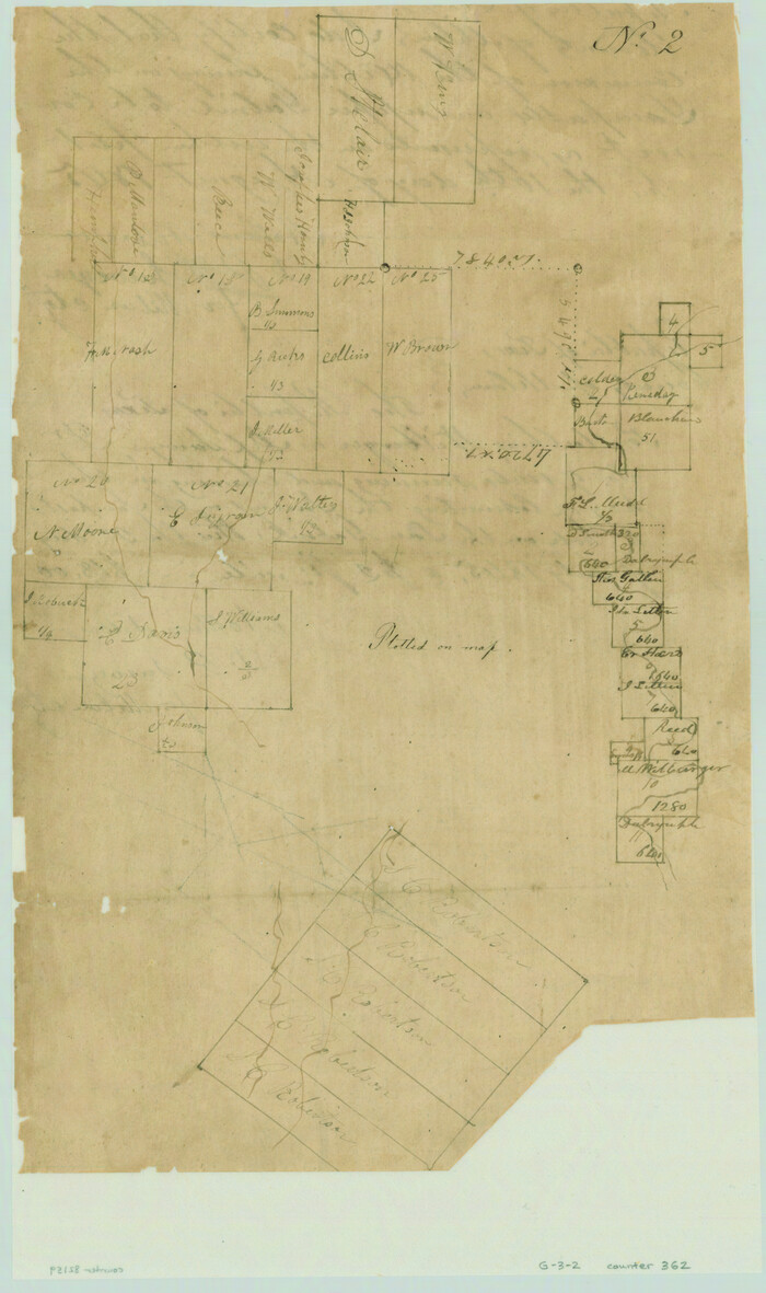 362, [Surveys along the Salado and Lampasas Rivers and Saltillo Creek], General Map Collection